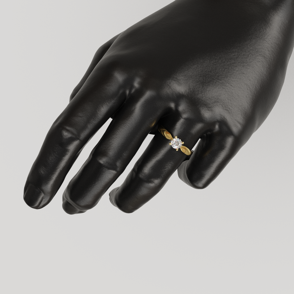 Anillo de compromiso soltiario Ziren