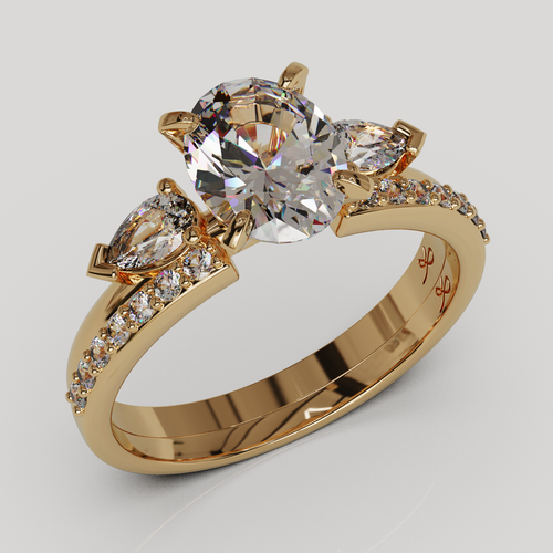 Anillo Alivine oro rosa 18K