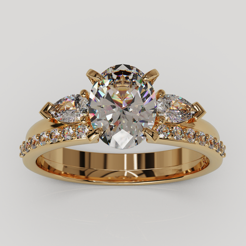 Anillo Alivine oro rosa 18K