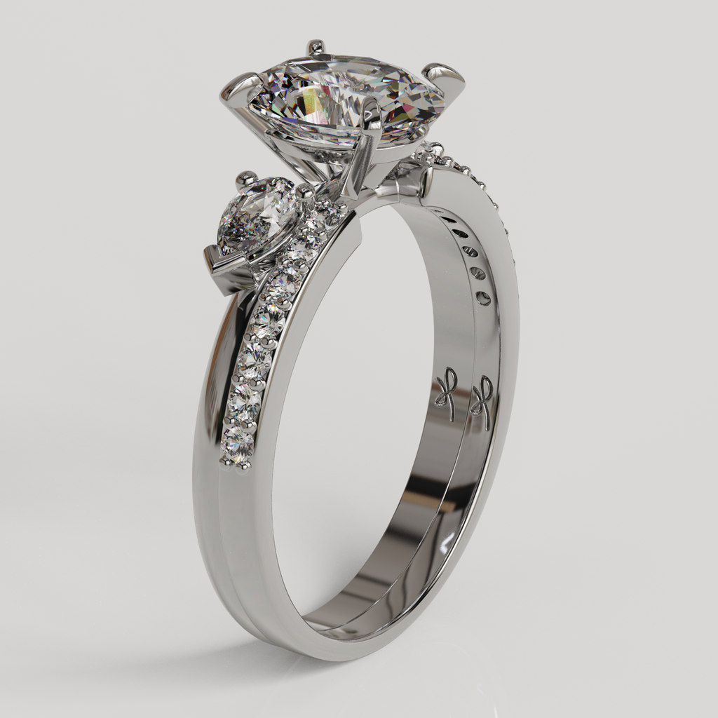 Anillo Alivine oro blanco 18K