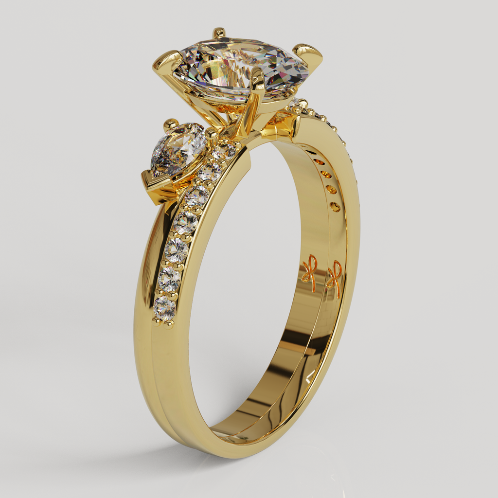 Anillo Alivine oro amarillo 18K