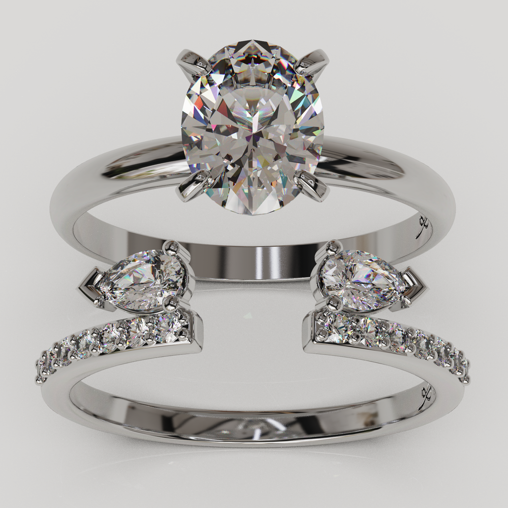 Anillo Alivine oro blanco 18K