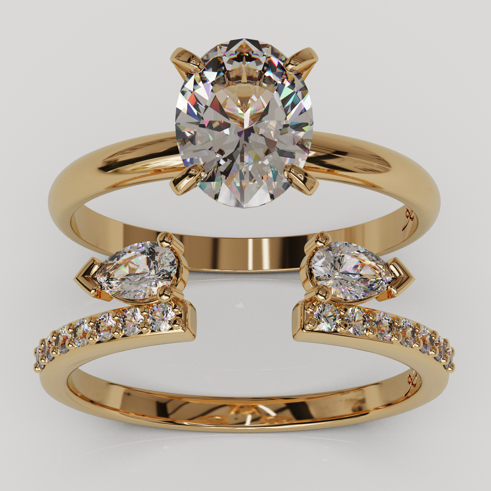 Anillo Alivine oro rosa 18K