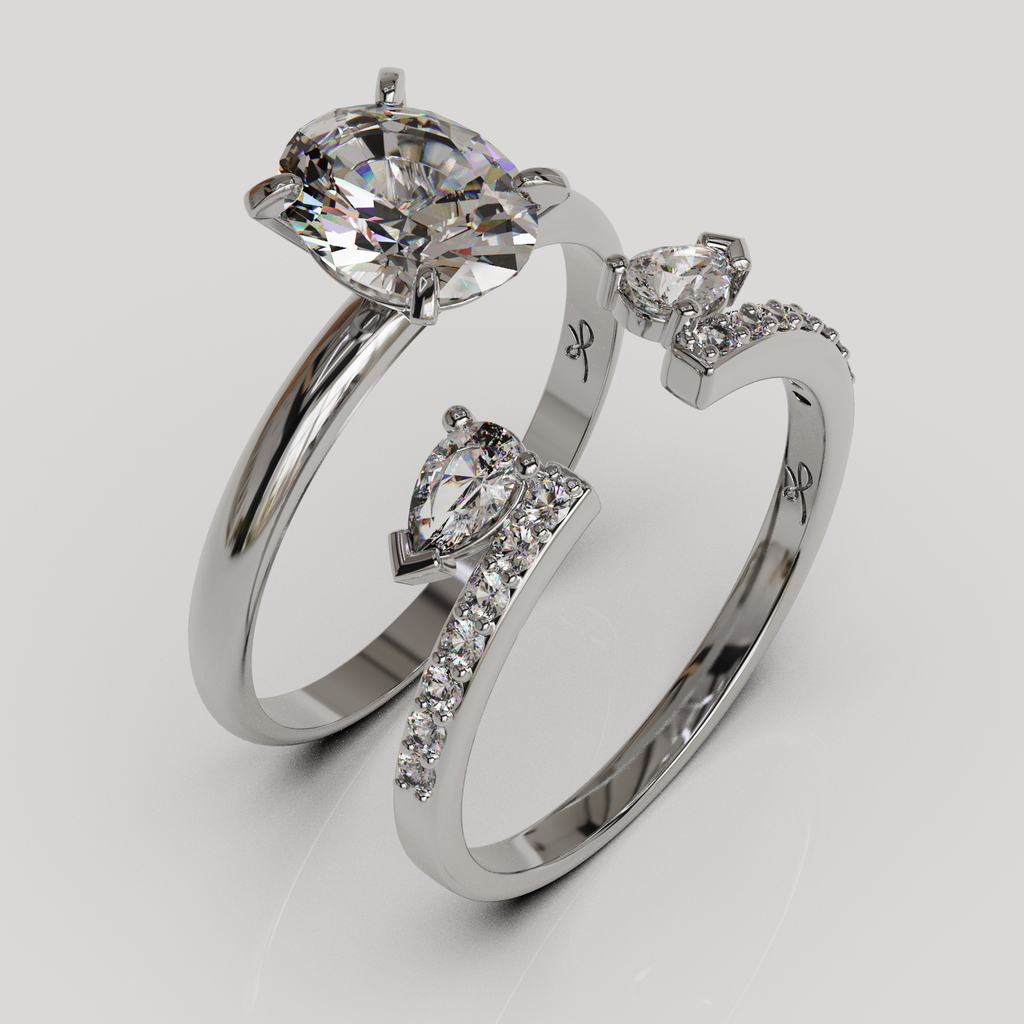 Anillo Alivine oro blanco 18K