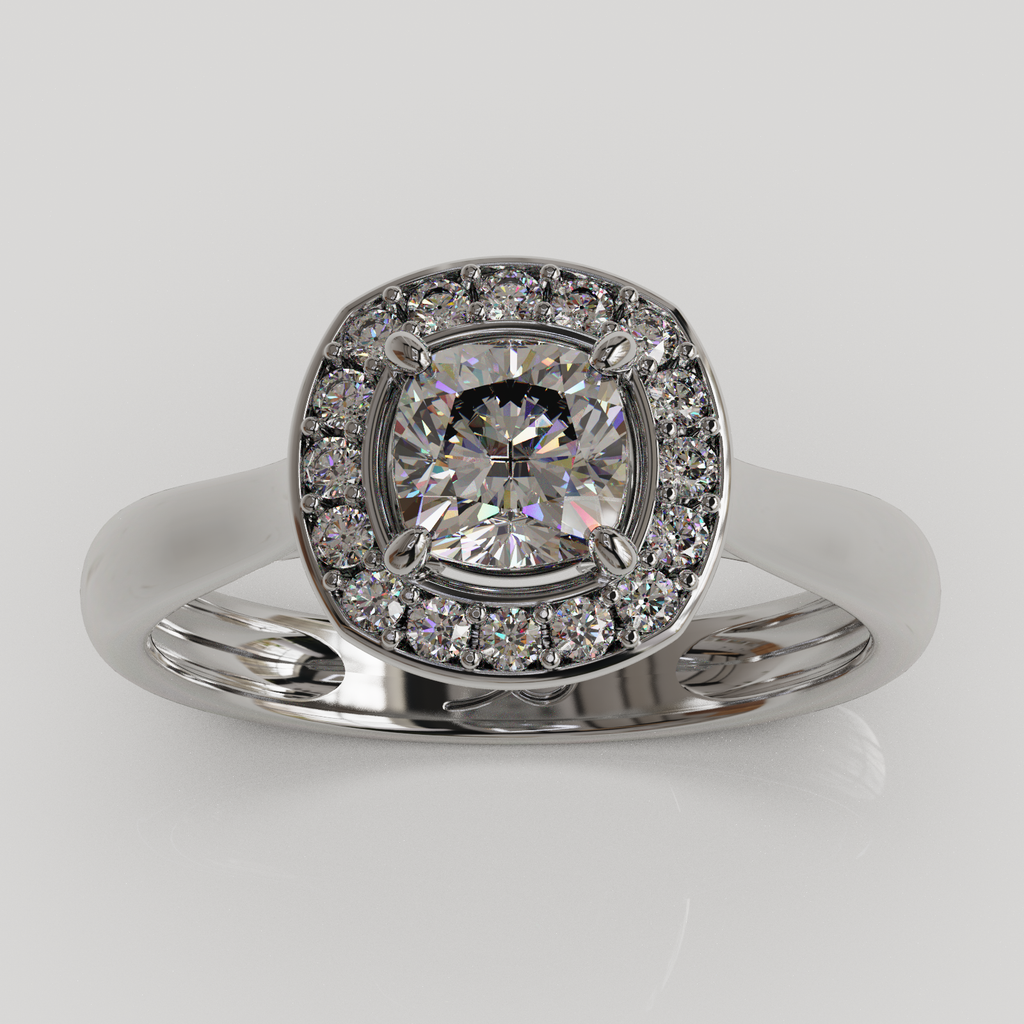 Anillo Halo Imperio Plata
