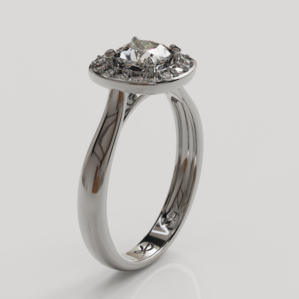 Anillo Halo Imperio Plata