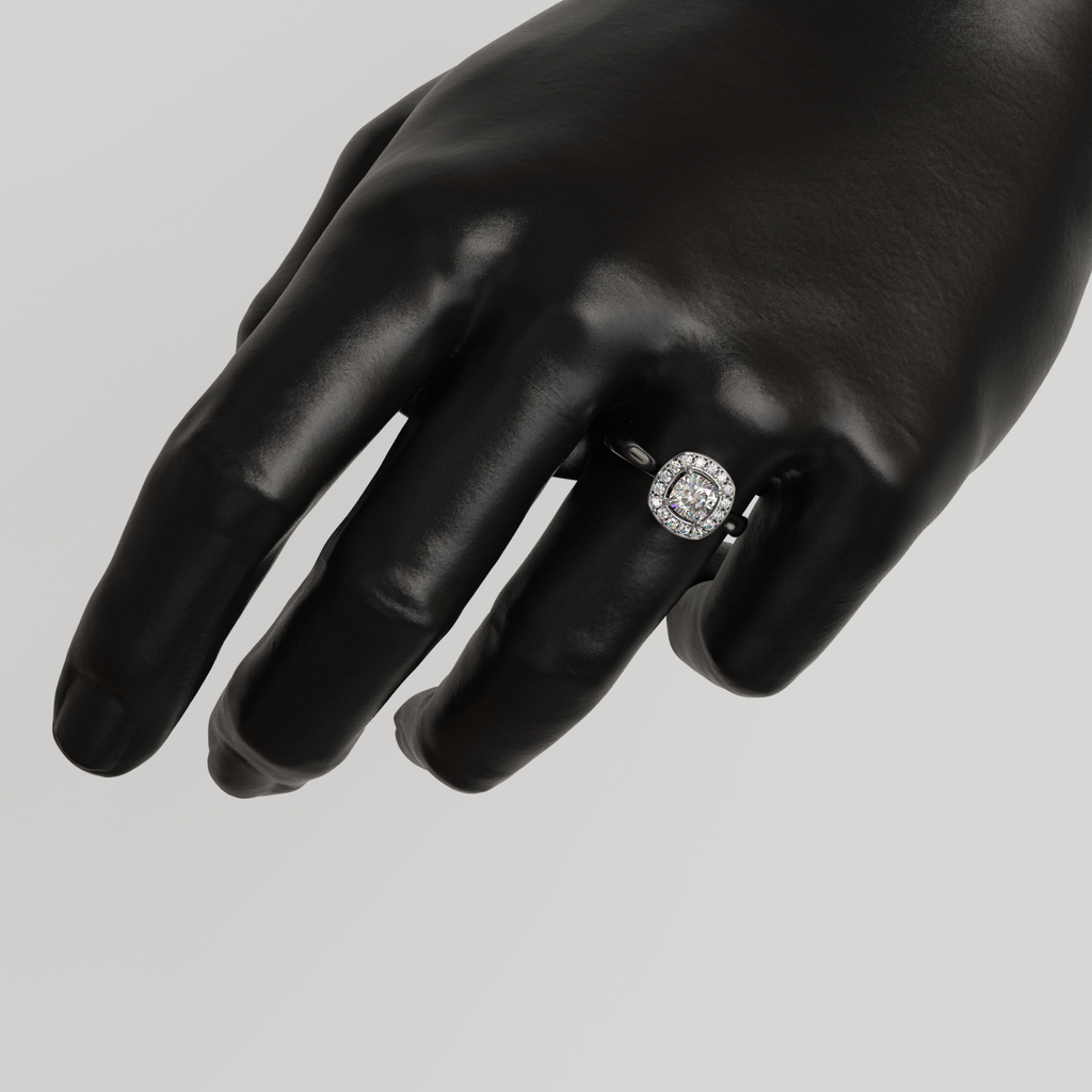Anillo Halo Imperio Plata