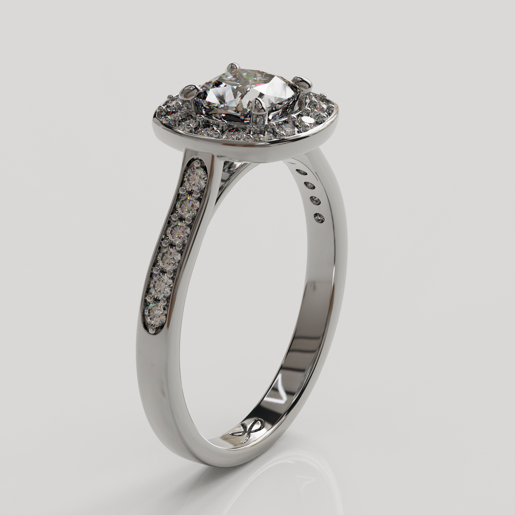 Anillo Halo Eterna plata