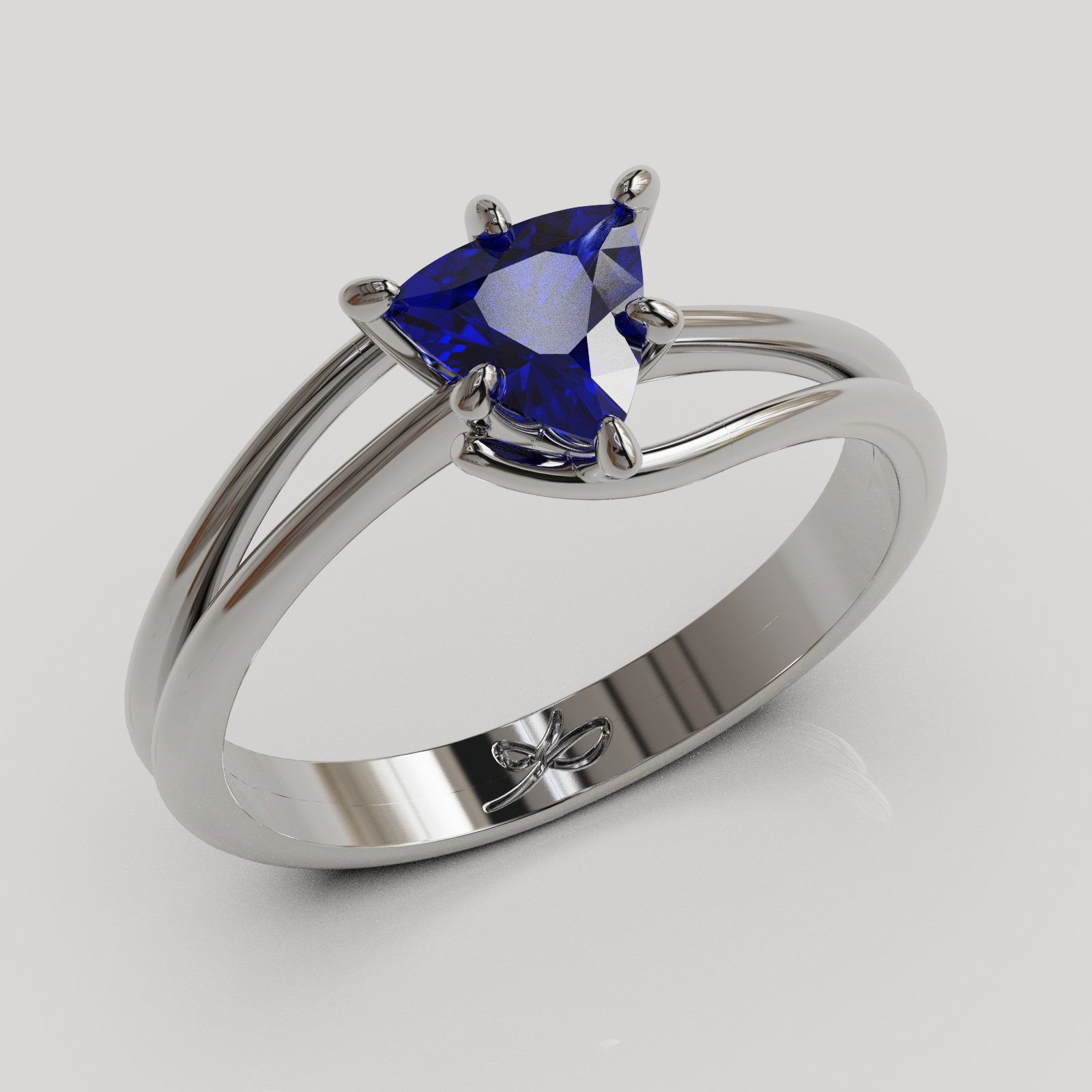 PERSONALIZABLE Anillo Solitario Rosa